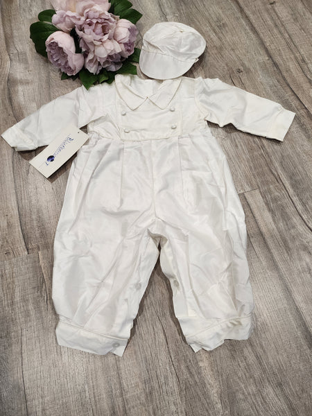 White silk Romper - BTS17135 Limited Edition